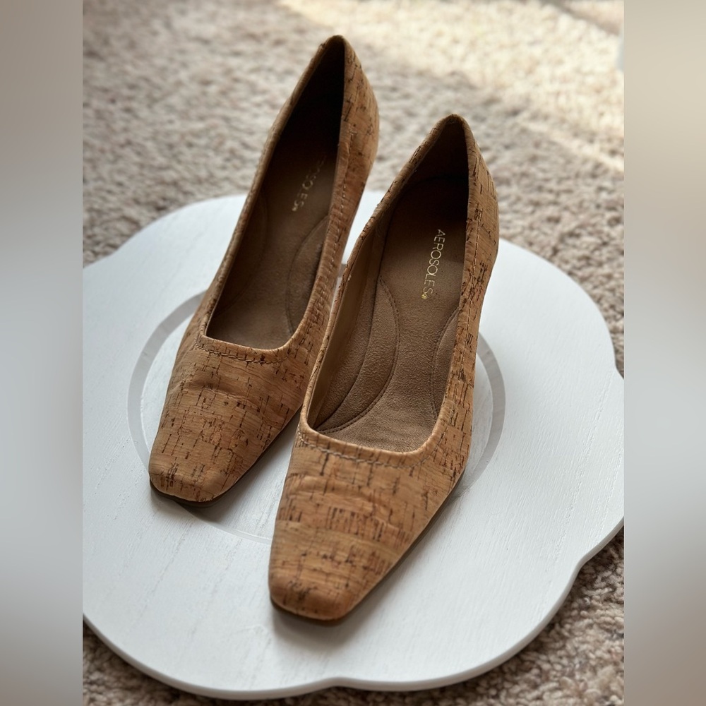 Aerosoles Envy Cork Pumps size 6M